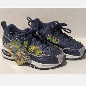 Teenage Mutant Ninja Turtles Sneakers Toddler 11M, Youth 3D TMNT Navy Lace 2004